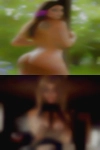 Naked woman spread eagle and
